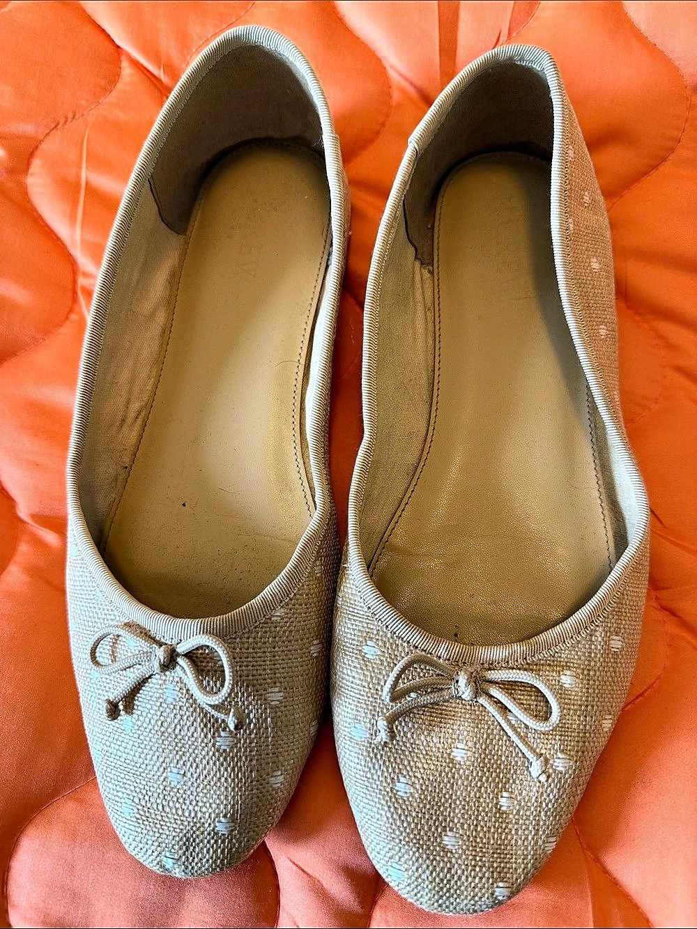 J.crew Bow Ballet Flats in Beige
